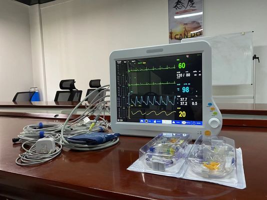 6 Παραμέτροι Κάρδιακός Παρατηρητής ICU φορητός για την παρακολούθηση ΗΚΓ NIBP SPO2