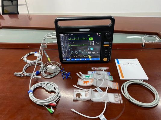 Ηλεκτροκαρδιογράφημα NIBP SPO2 Επιστημονικός πολλαπλός παραμέτρης