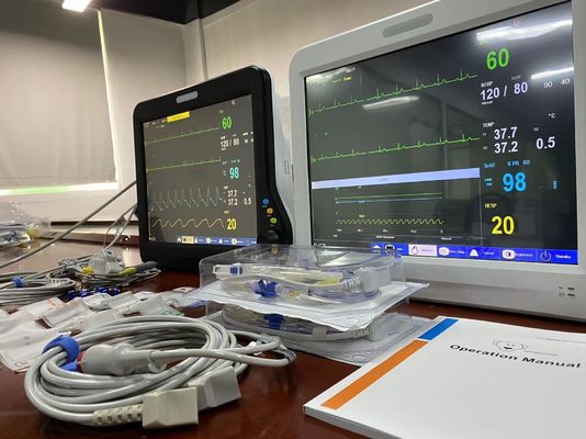 1024X768 LCD κτηνιατρική πολλαπλή παράμετρος οθόνη, ζωτικής σημασίας συσκευές παρακολούθησης με 15 ίντσες