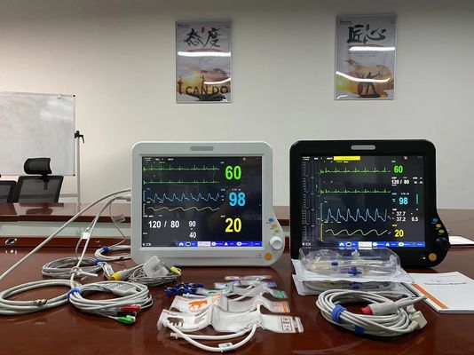 Ιατρικός κτηνιατρικός πολλαπλός μετρητής παραμέτρων με 2Temp SPO2 EKG