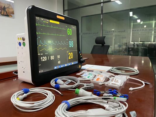 Χειρουργικός μετρητής καρδιακού ρυθμού για κτηνιατρική χρήση 15 ιντσών με ΗΚΓ NIBP SPO2