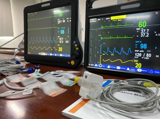 2Temp Resp Κτηνιατρικός Multiparameter Monitor Πολυγλωσσική για χειρουργική διάγνωση