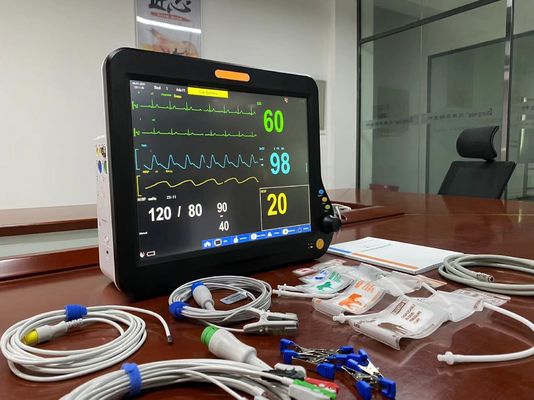 Πολυλειτουργικός κτηνιατρικός οθόνης ζωτικών σημείων, πολλαπλών παραμέτρων οθόνης 15 ιντσών