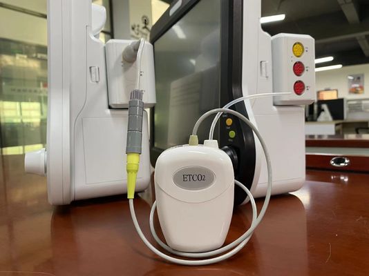 Λευκό Sidestream Etco2 Sensor Plug Play για νεογέννητο κτηνιατρικό κατοικίδιο