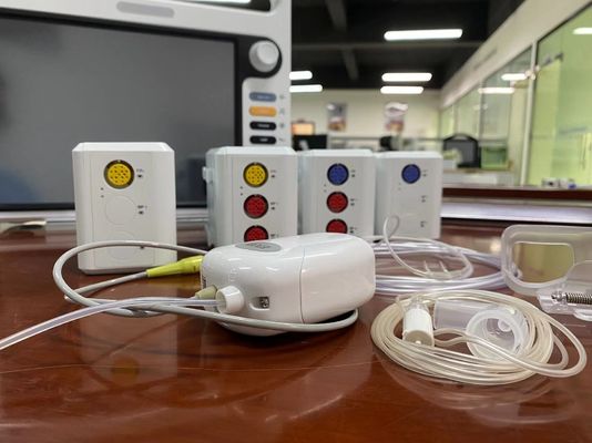 Λευκό Sidestream Etco2 Sensor Plug Play για νεογέννητο κτηνιατρικό κατοικίδιο