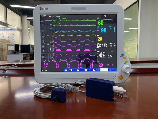 Sidestream καρδιακό όργανο ελέγχου του CO2 ICU, υπομονετικό όργανο ελέγχου παραμέτρου αναισθησίας πολυ