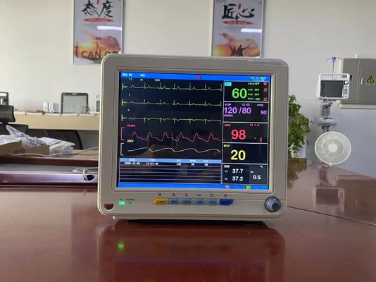 Ιατρικό ηλεκτρονικό όργανο παρακολούθησης ζωτικών σημείων TFT LCD με ECG SPO2 NIBP και μέτρηση θερμοκρασίας