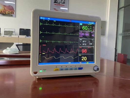 Φορητή οθόνη ασθενούς πολλαπλών παραμέτρων υψηλής ακρίβειας με οθόνη TFT LCD 12,1 ιντσών