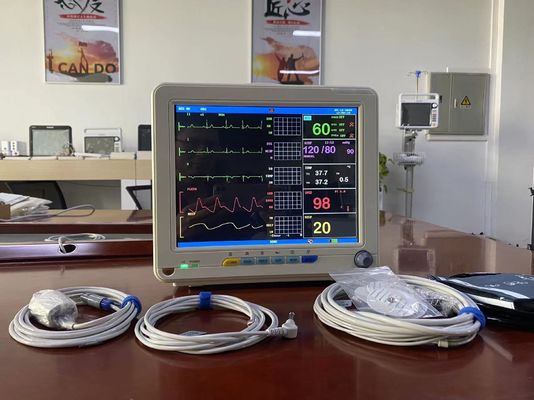 Φορητό όργανο παρακολούθησης ασθενών πολλαπλών παραμέτρων με ECG SPO2 NIBP και μέτρηση θερμοκρασίας