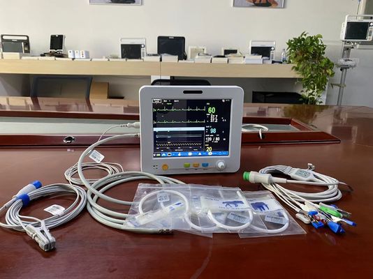 Φορητό κτηνιατρικό ζωτικής σημασίας όργανο ελέγχου σημαδιών με EtCO2 ECG SPO2 NIBP και Temp τη μέτρηση